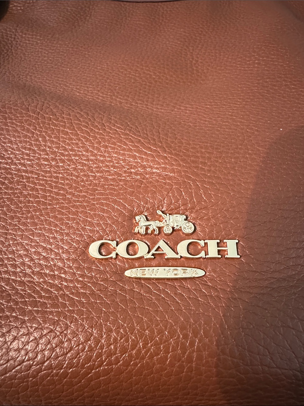 COACH MEADOW SHOULDER BAG -Suede and leather - Picture 7 of 8